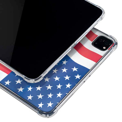 USA Flag iPad Pro 11in (2024) Clear Case